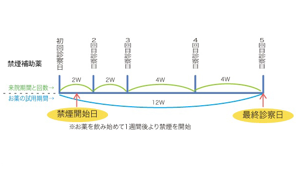 禁煙治療の流れ